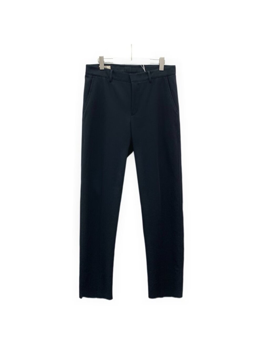Hermès 2025 Black Twill Cotton Straight-Leg Trousers